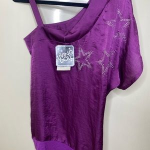 Living doll purple blouse